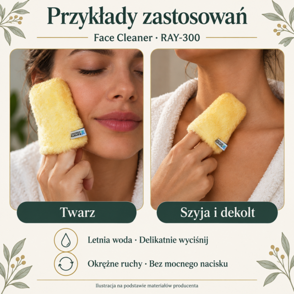 Face Cleaner — przykłady zastosowań. Ilustracja na podstawie galerii producenta.