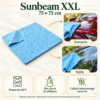 Czyścik niebieski Sunbeam XXL — przykłady zastosowań i pielęgnacja. Ilustracja na podstawie materiałów producenta.