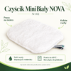 Czyścik Mini Biały NOVA — instrukcja Czyścik Mini Biały NOVA. Praca na mokro. Koliste ruchy. Ilość wody dopasuj do materiału. Pranie do 60°C. Bez płynu do płukania.