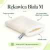 Rękawica biała M — instrukcja Rękawica biała M — ilustracja sposobu użycia. Praca na mokro. Do materiałów odpornych na wodę. Koliste ruchy