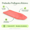 Poduszka Podłogowa Różowa. Do użytku na sucho. Wytrzep lub odkurz w razie potrzeby. Mikrowłókna z nanosrebrem. Pranie do 60°C · Bez płynu do płukania