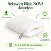 Rękawica Biała NOVA dziecięca — instrukcja Rękawica Biała NOVA dziecięca. Zmocz i wyciśnij. Koliste ruchy. Do materiałów tapicerowanych. Pranie do 60°C · Bez płynu do płukania