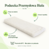 Poduszka Przemysłowa Biała. Praca na mokro. Zmocz i wyciśnij. Do uchwytu przemysłowego. Pranie do 60°C · Bez płynu do płukania