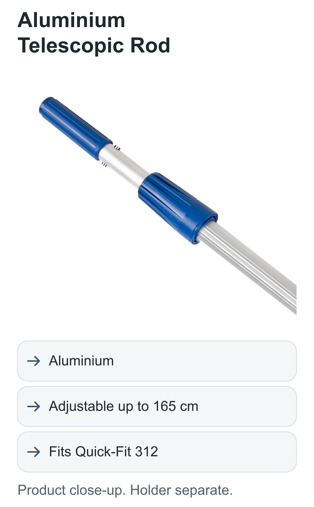Aluminium Telescopic Rod