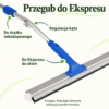 Przegub do Ekspresu. Regulacja kąta. Do drążka teleskopowego. Do Ekspresu do okien. Przegub. Pozostałe elementy pokazują sposób montażu.