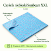 Czyścik niebieski Sunbeam XXL. Polerowanie na sucho. Po zwilżeniu wypoleruj do sucha. Pranie do 60°C · Bez płynu do płukania