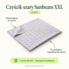 Czyścik szary Sunbeam XXL. Polerowanie na sucho. Po zwilżeniu wypoleruj do sucha. Pranie do 60°C · Bez płynu do płukania
