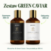 Zestaw kosmetyków do włosów GREEN CAVIAR. Szampon 300 ml. Odżywka 300 ml. Microsilver & Green Caviar. Dwa produkty po 300 ml.